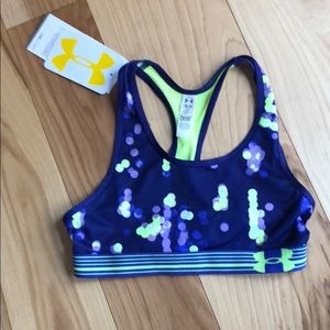 Girls youth small under armour sports bra